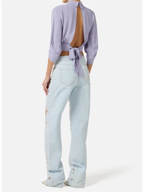 GEORGETTE SHIRT ELISABETTA FRANCHI | CA14761E2EV7 lillà